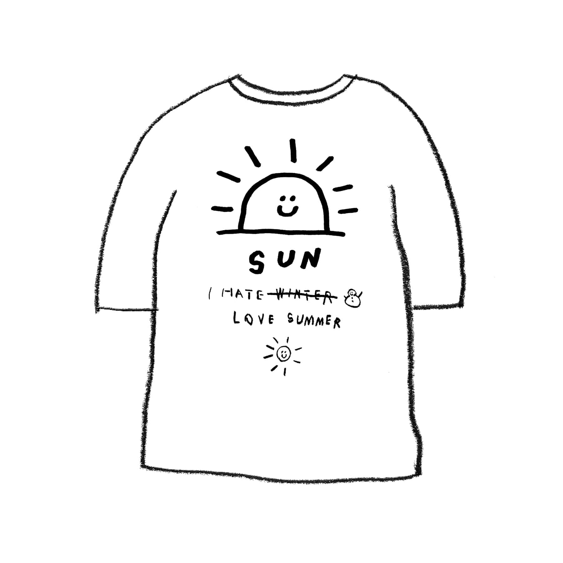 SUN 1/2 T-SHIRT